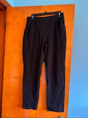 Black Women's Pull-On Slim Ponte Pants